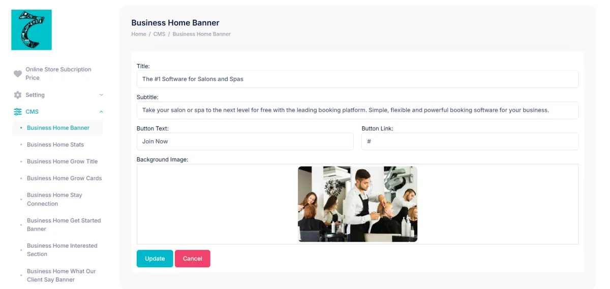 Develop a dynamic CMS System with professional Admin Dashboard for your website