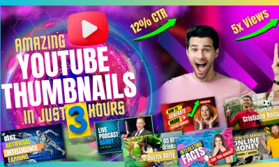 design amazing YouTube thumbnail