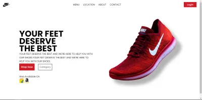 design landing page of your website